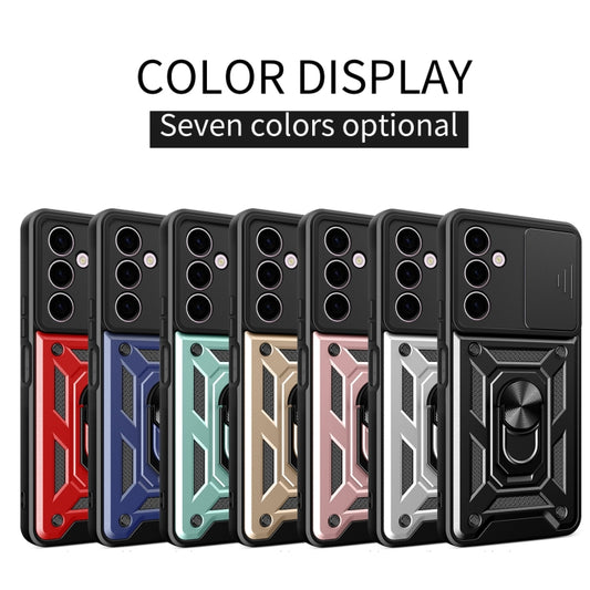 For Samsung Galaxy A24 4G Sliding Camera Cover Design TPU+PC Phone Case(Red) by buy2fix