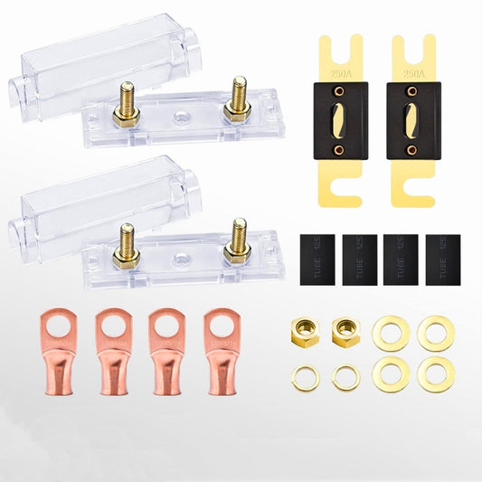 2 in 1 ANL Car Fuse Holder Electrical Protection Insulating Cover, Current:200A by buy2fix