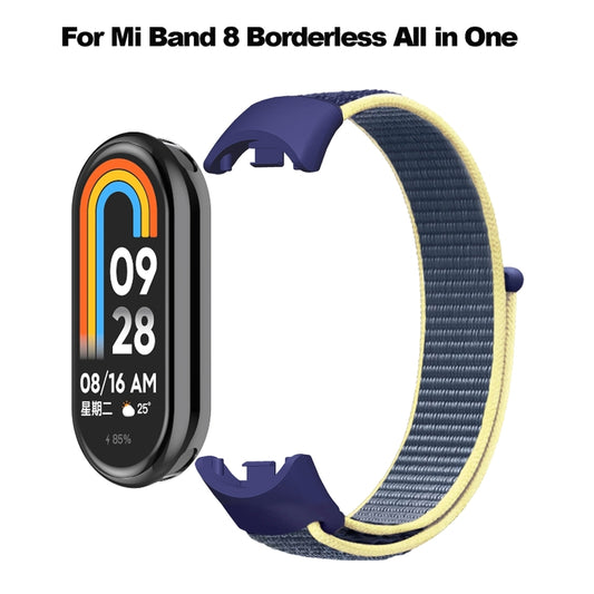 For Xiaomi Mi Band 8 Loop Nylon Watch Band(Purple) by buy2fix
