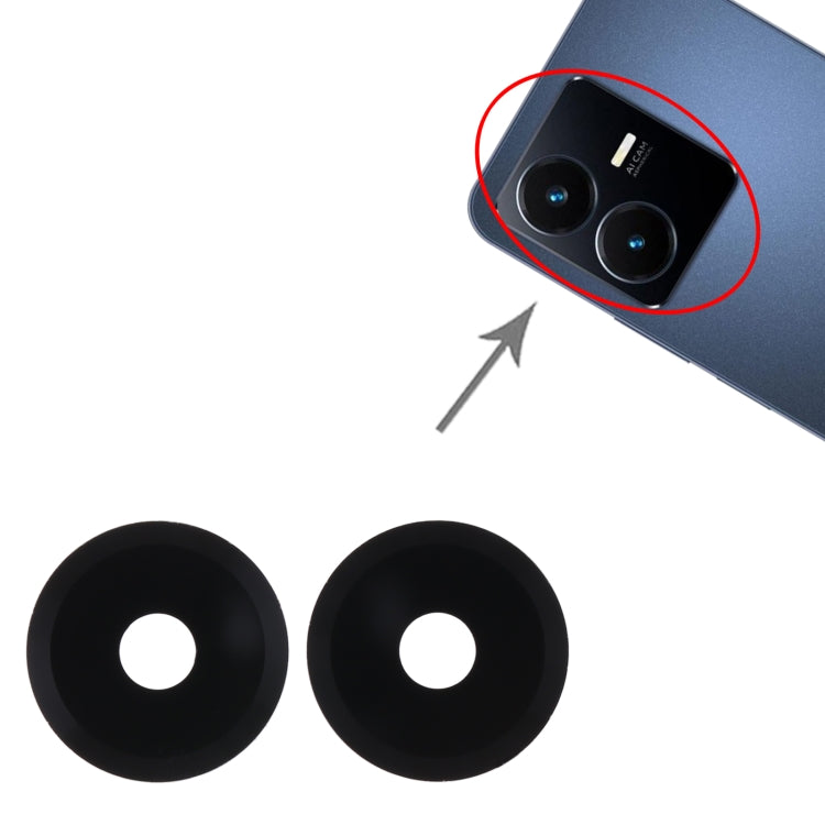 For vivo Y22 10pcs Back Camera Lens by buy2fix