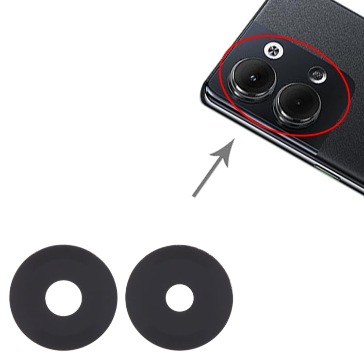 For OPPO Reno9 Pro 10pcs Back Camera Lens by buy2fix