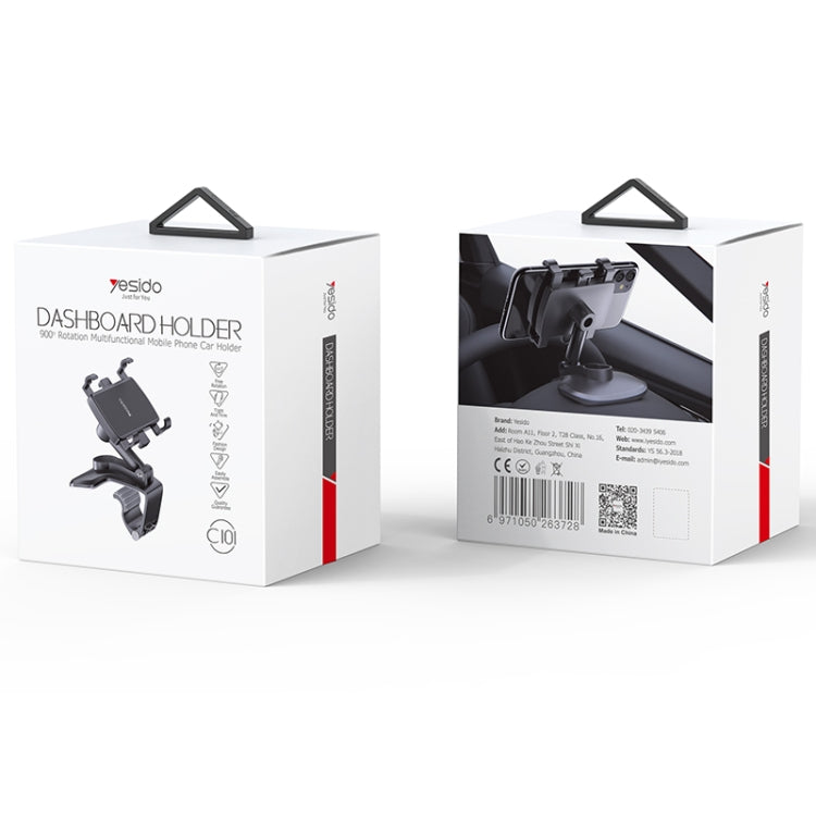 Yesido C101 Car Multifunctional Dashboard Mobile Phone Holder(Black) by Yesido