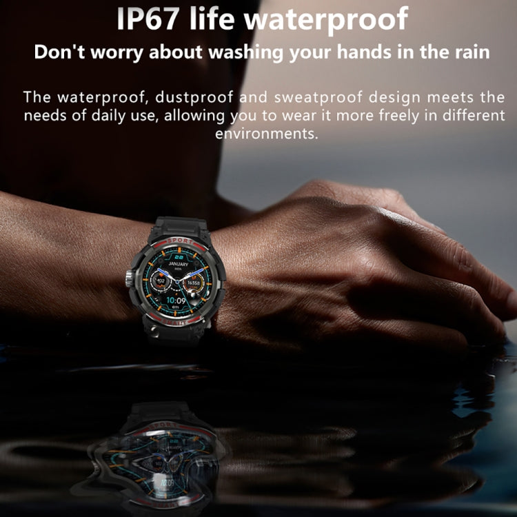 OVISEN GT100 1.39 inch TFT Screen 2 in 1 Bluetooth Headset Smart Watch, Support Blood Oxygen Monitoring/Bluetooth Music(Black) by buy2fix