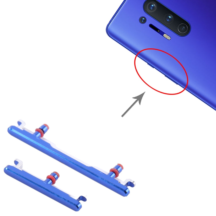 For OnePlus 8 Pro Power Button + Volume Control Button(Blue) by buy2fix
