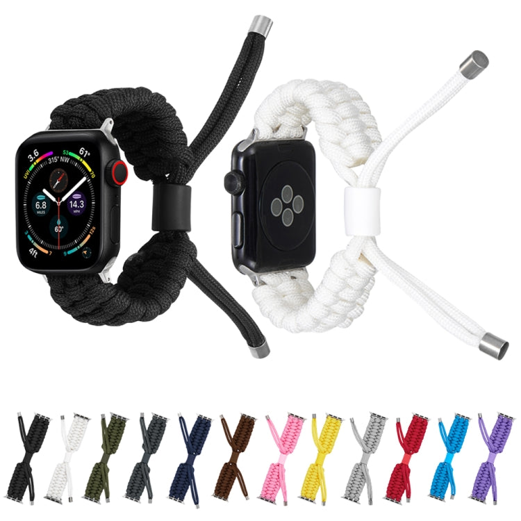 Stretch Plain Silicone Bean Watch Band For Apple Watch 7 45mm(Black) by buy2fix