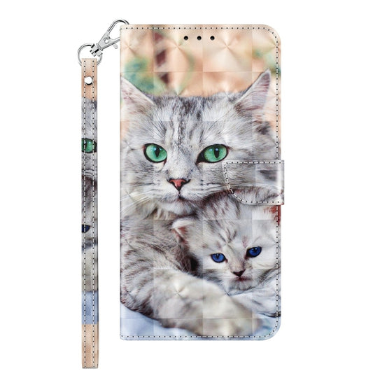 For Xiaomi Redmi Note 12 Pro+ 5G Global 3D Painted Pattern Leather Phone Case(Two Loving Cats) by buy2fix