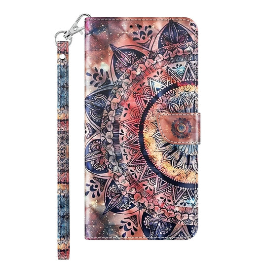 For Xiaomi 12 Pro 3D Painted Pattern Leather Phone Case(Colorful Mandala) by buy2fix