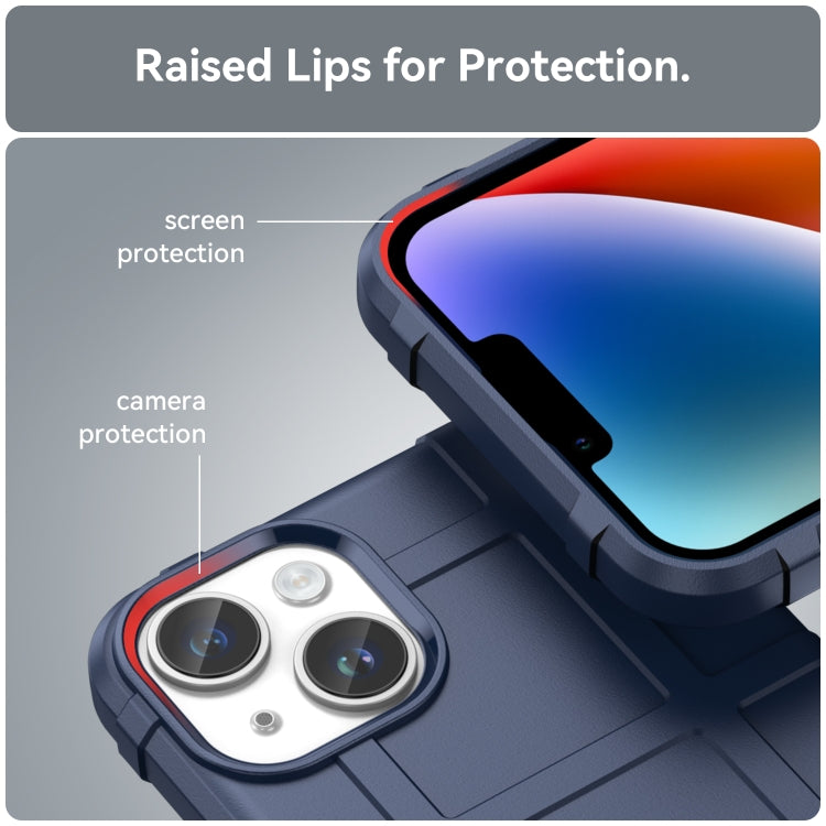 For iPhone 15 Plus Full Coverage Shockproof TPU Phone Case(Blue) by buy2fix