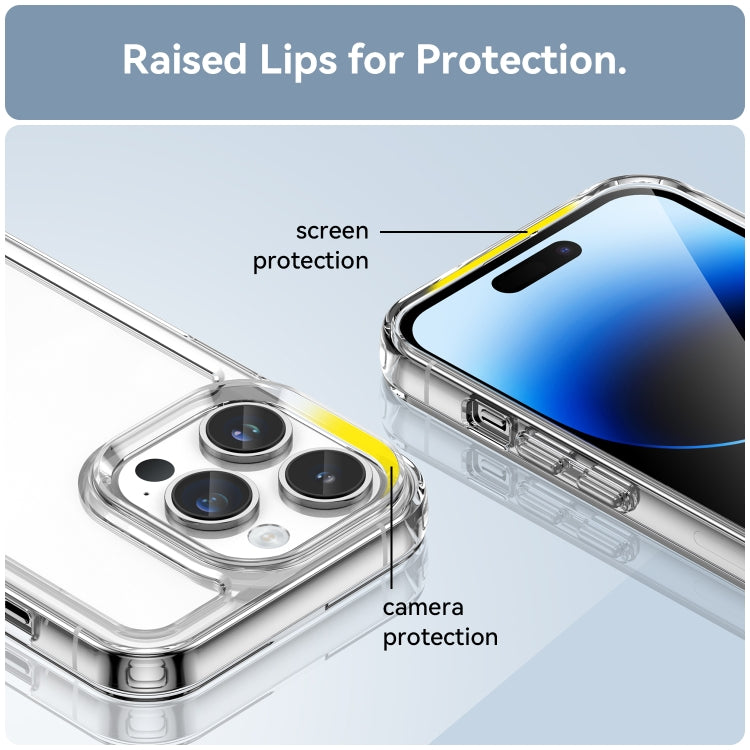 For iPhone 15 Pro Max Colorful Series Acrylic + TPU Phone Case(Transparent) by buy2fix