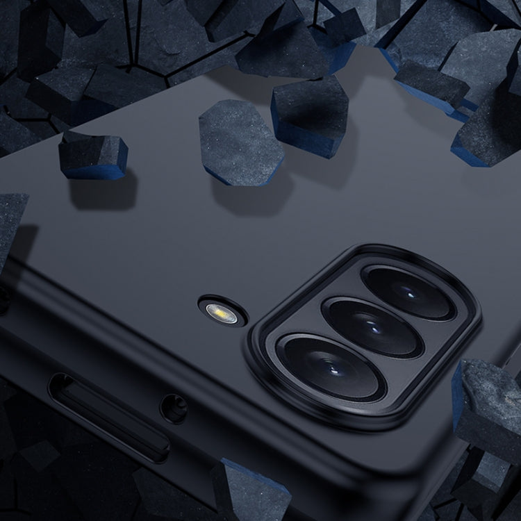 For Samsung Galaxy Z Fold5 Fuel Injection PC Skin Feel Phone Case(Lemon Yellow) by buy2fix