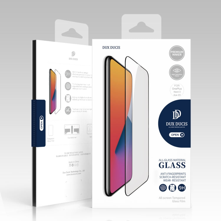 For OnePlus Nord 3 / Ace 2V 10pcs DUX DUCIS 0.33mm 9H Medium Alumina Tempered Glass Film by DUX DUCIS