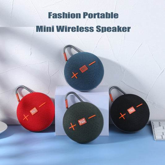 T&G TG648 TWS Outdoor Mini Portable Wireless Bluetooth Speaker with LED Light(Dark Green) by T&G