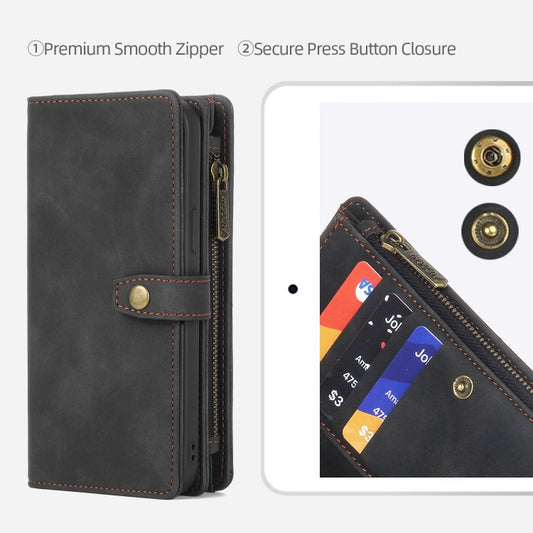 For Samsung Galaxy S20 FE Zipper Wallet Magnetic Detachable Leather Phone Case(Black) by buy2fix