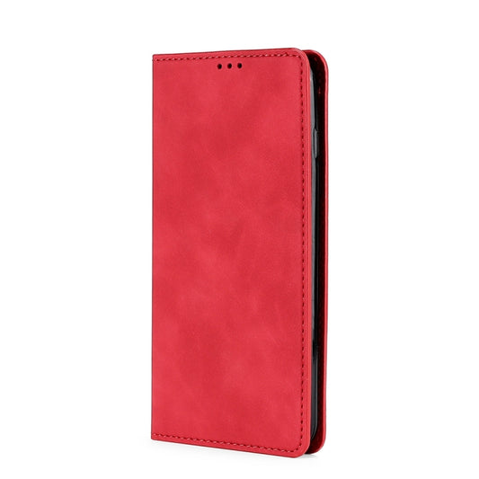 For Infinix Smart 7 HD Skin Feel Magnetic Leather Phone Case(Red) by buy2fix
