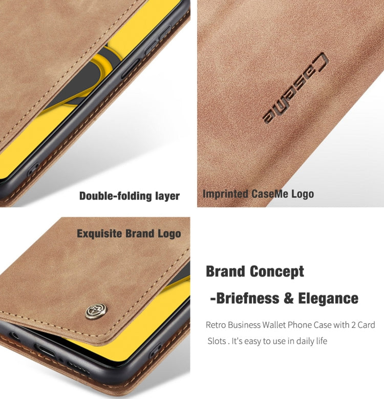 For Xiaomi Redmi Note 9 Pro/Note 9 Pro Max/Note 9s CaseMe 013 Multifunctional Horizontal Flip Leather Case, with Card Slot & Holder & Wallet(Brown) by CaseMe