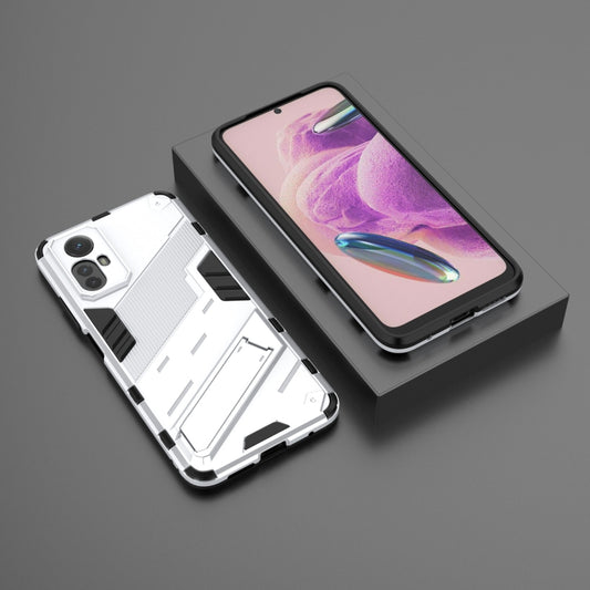 For Xiaomi Redmi Note 12S 4G Punk Armor 2 in 1 PC + TPU Phone Case(White) by buy2fix