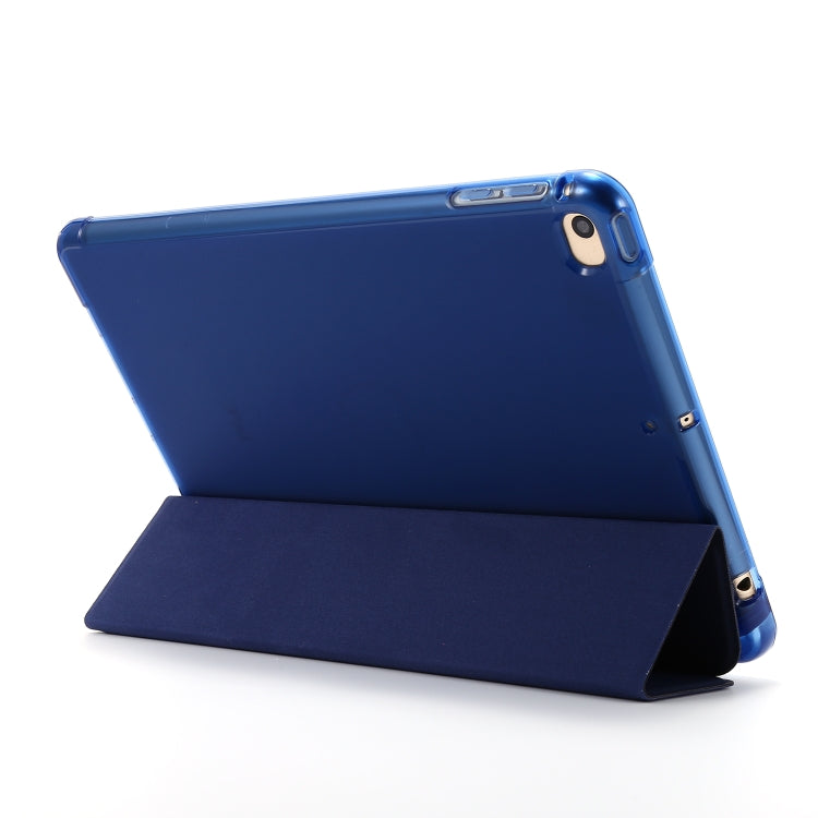 For iPad Mini 4 Airbag Horizontal Flip Leather Case with Three-fold Holder (Dark Green) by buy2fix