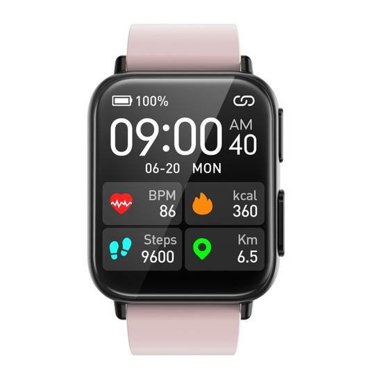 TK10 1.91 inch IP68 Waterproof Silicone Band Smart Watch Supports AI Medical Diagnosis/ Blood Oxygen / Body Temperature Monitoring(Pink) by buy2fix
