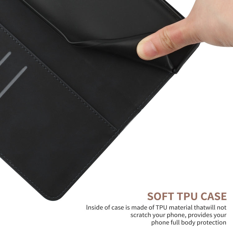For Xiaomi Redmi 11A Stitching Embossed Leather Phone Case(Black) by buy2fix