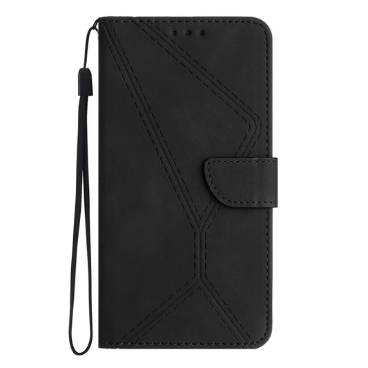 For Motorola Edge 40 Pro 5G Stitching Embossed Leather Phone Case(Black) by buy2fix