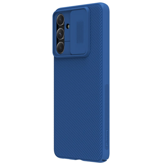 For Samsung Galaxy M54 5G NILLKIN Black Mirror Series Camshield PC Phone Case(Blue) by NILLKIN