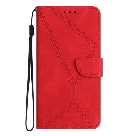 For Samsung Galaxy S23+ 5G Stitching Embossed Leather Phone Case(Red) by buy2fix