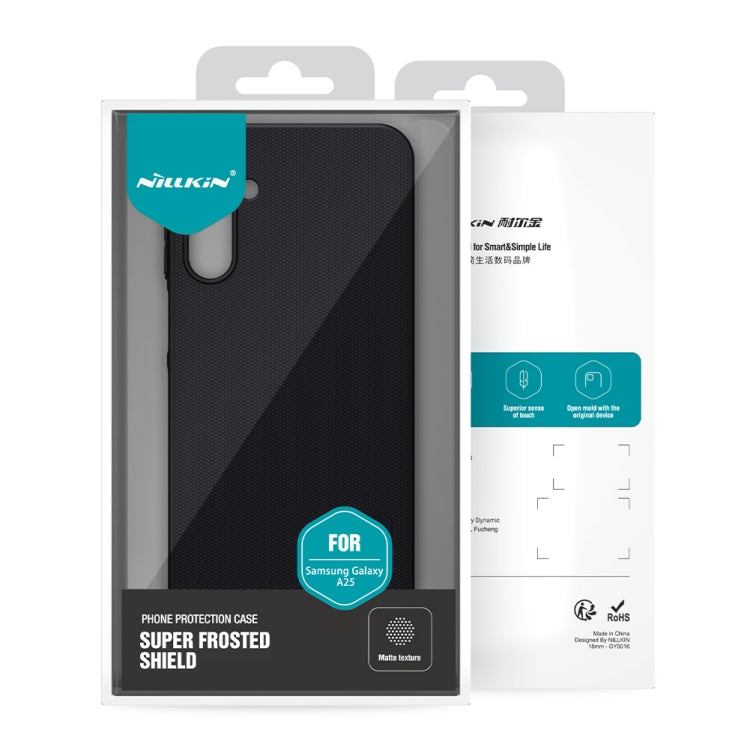 For Samsung Galaxy A25 NILLKIN Frosted PC Phone Case(Black) by NILLKIN