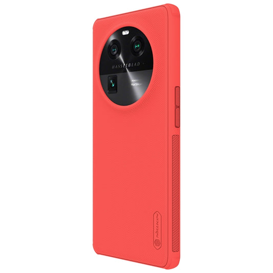 For OPPO Find X6 NILLKIN Frosted Shield Pro PC + TPU Phone Case(Red) by NILLKIN