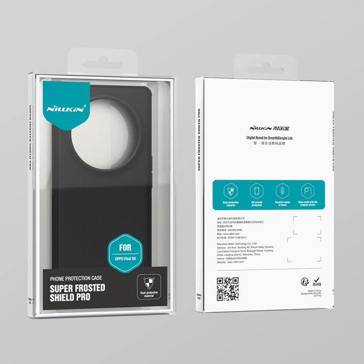 For OPPO Find X6 NILLKIN Frosted Shield Pro PC + TPU Phone Case(Red) by NILLKIN