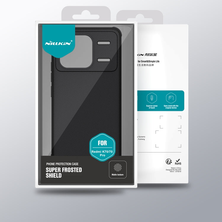 For Xiaomi Redmi K70 / K70 Pro NILLKIN Frosted Shield Pro PC + TPU Phone Case(Red) by NILLKIN