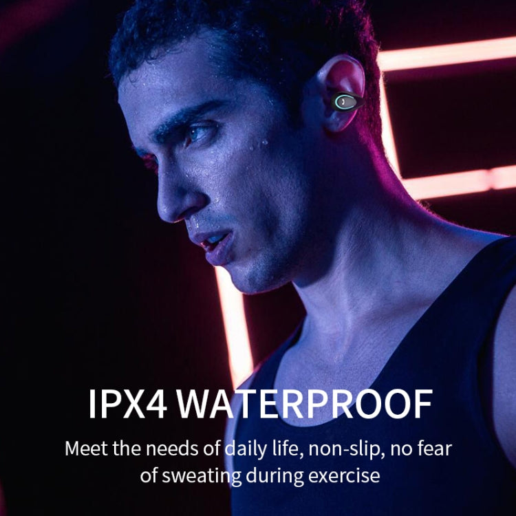 YX08 Ultra-light Ear-hook Stereo Wireless V5.0 Bluetooth Earphones(White) by buy2fix