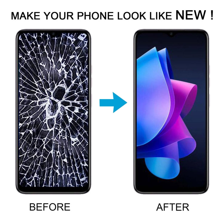 OEM LCD Screen For Tecno Pop 7 Pro / Itel P40 BF7 with Digitizer Full Assembly by buy2fix