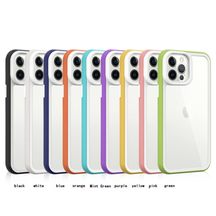 For iPhone 11 Color Frame 2 in 1 Hollow Cooling Phone Case(White) by buy2fix