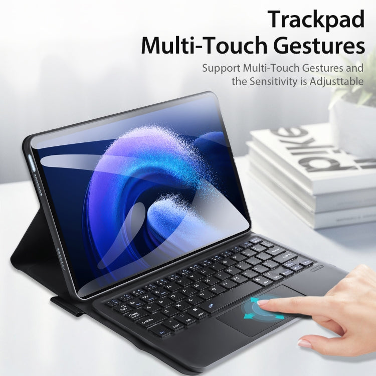 For Xiaomi Pad 6 / Pad 6 Pro DUX DUCIS TK Series Bluetooth Keyboard Leather Case with Touchpad(Black) by DUX DUCIS