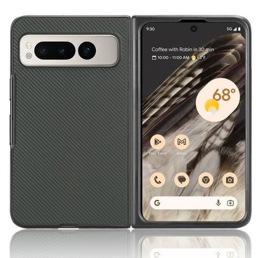 For Google Pixel Fold PU Leather PC Phone Case(Green) by buy2fix