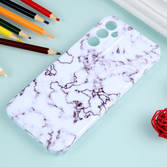 For Samsung Galaxy S22+ 5G Marble Pattern Phone Case(Red White) by buy2fix