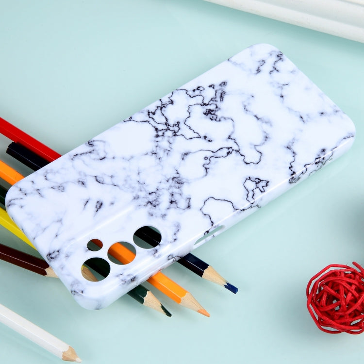 For Samsung Galaxy A14 Marble Pattern Phone Case(Green White) by buy2fix