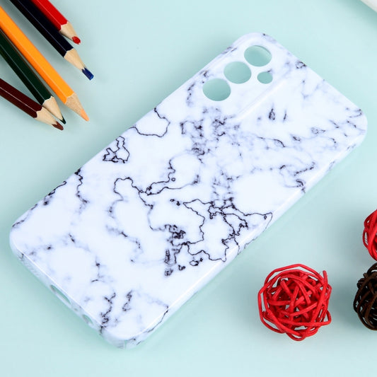 For Samsung Galaxy A34 Marble Pattern Phone Case(Green White) by buy2fix