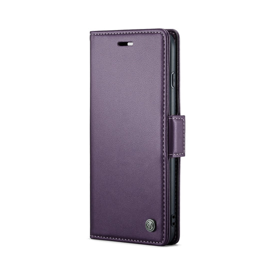 For iPhone 6 Plus/7 Plus/8 Plus CaseMe 023 Butterfly Buckle Litchi Texture RFID Anti-theft Leather Phone Case(Pearly Purple) by CaseMe