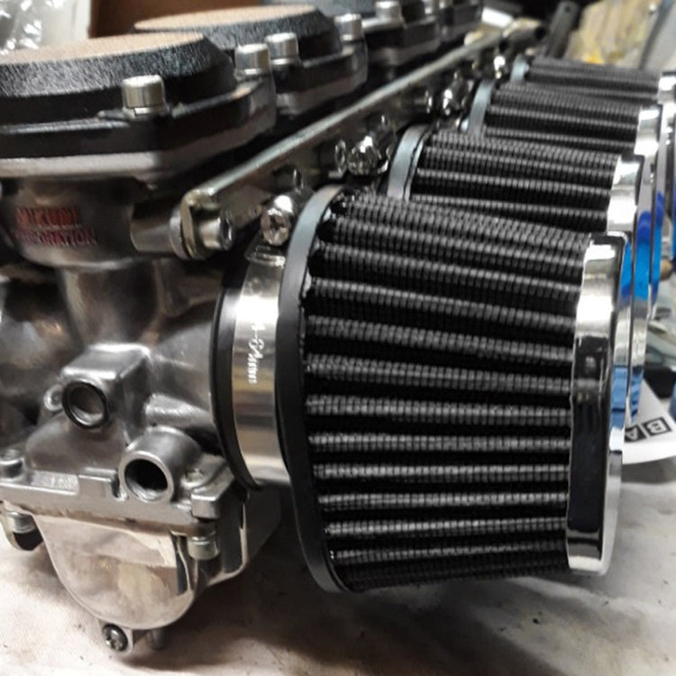 55mm XH-UN073 Mushroom Head Style Car Modified Air Filter Motorcycle Exhaust Filter(Red) by buy2fix