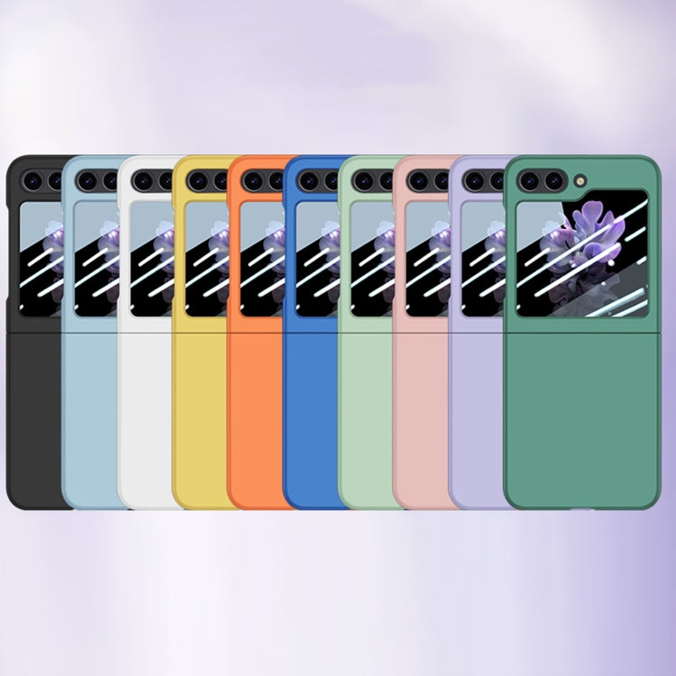 For Samsung Galaxy Z Flip5 Fuel Injection Integrated PC Skin Feel Phone Case(Green) by buy2fix