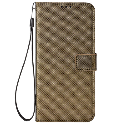 For Infinix Smart 7 HD X6516 Diamond Texture Leather Phone Case(Brown) by buy2fix
