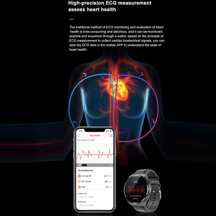 TK20 1.39 inch Silicone Band Smart Watch Supports ECG / Remote Families Care / Body Temperature Monitoring(Blue) by buy2fix