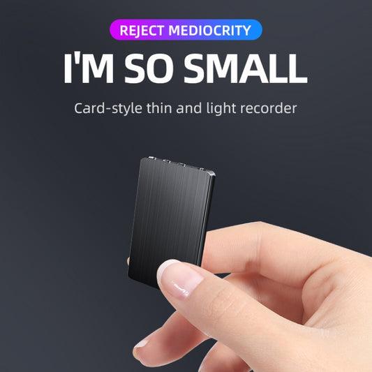 JNN M2 Ultra-thin HD Noise Reduction Intelligent Control Voice Voice Recorder, Capacity:32GB(Black) by JNN