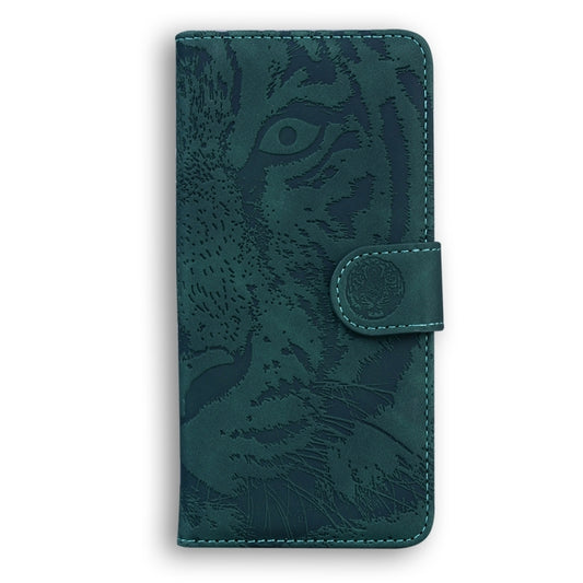 For Infinix Note 30 Tiger Embossing Pattern Flip Leather Phone Case(Green) by buy2fix