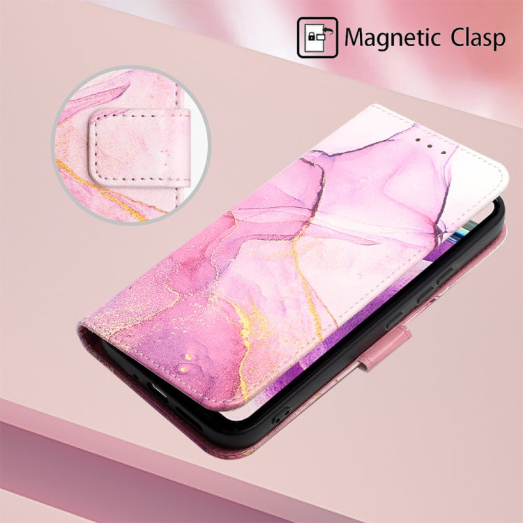 For Xiaomi Redmi Note 12S 4G Global PT003 Marble Pattern Flip Leather Phone Case(Pink Purple Gold LS001) by buy2fix