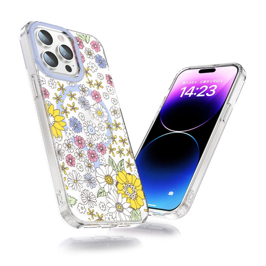 For iPhone 13 MagSafe Magnetic TPU Phone Case(Little Flower) by buy2fix