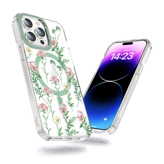 For iPhone 11 MagSafe Magnetic TPU Phone Case(Vine Rose) by buy2fix