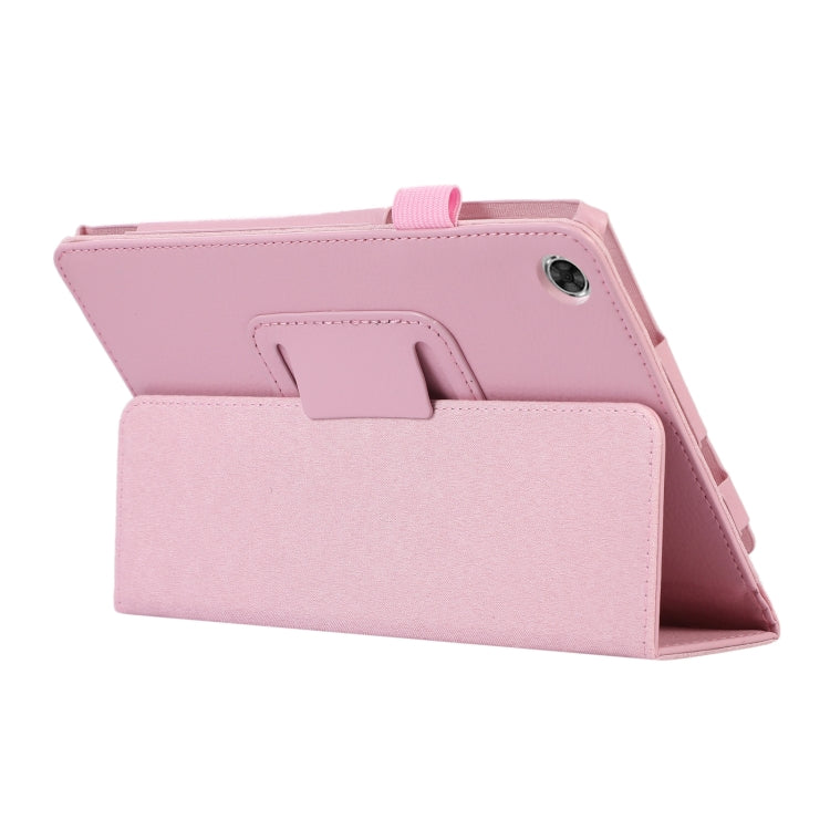 For Lenovo Tab M8 4th Gen Litchi Texture Leather Tablet Case(Pink) by buy2fix