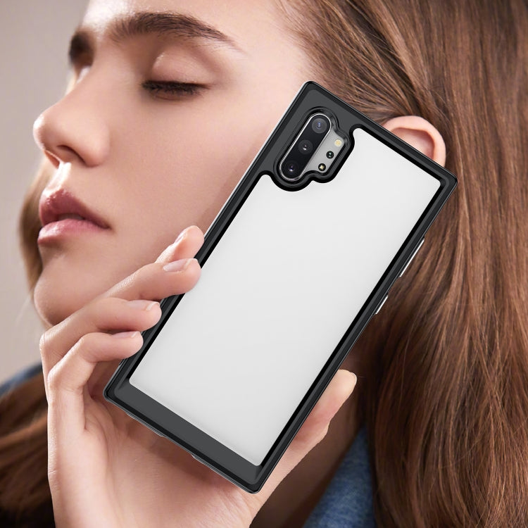 For Samsung Galaxy Note10+ Colorful Series Acrylic + TPU Phone Case(Black) by buy2fix